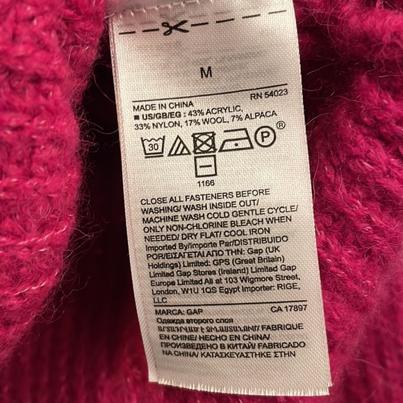 Gap Shaker Half Zip Pullover Sweater - Picture 5 of 5